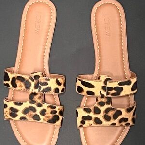 J. Crew Factory Leopard Print Sandals